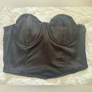 Zara Black Bustier Top